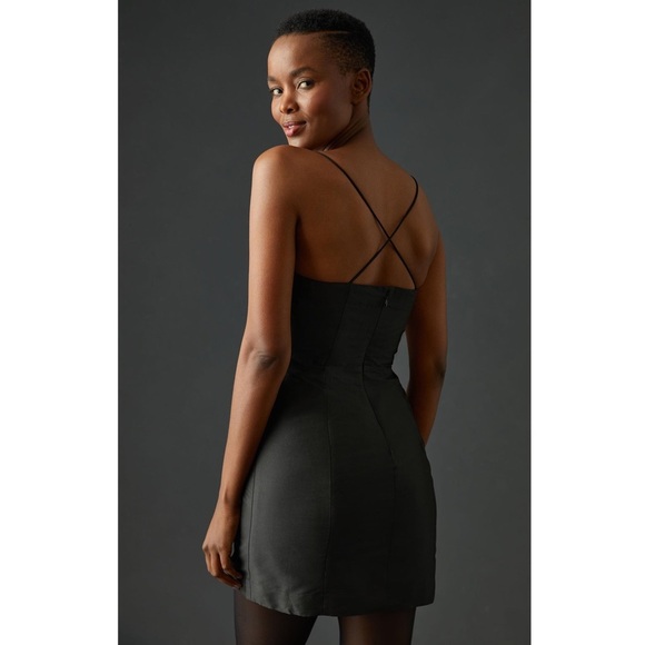 anthropologie maeve embellished sweetheart mini dress NEW ANTHRO Size 10 Large - Picture 4 of 7